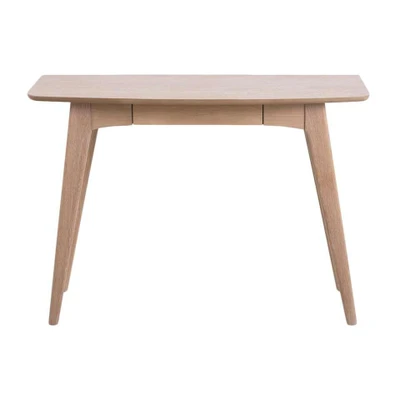 Afbeelding van Leen Bakker Bureau Maxial Eikenkleur 45x105x74cm Bureaus Bruin Mdf
