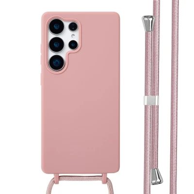 Afbeelding van Samsung Galaxy S25 Ultra Hoesje Siliconen en TPU (zacht) imoshion Softcase/Koordhoesje/Backcover Roze Telefoonhoesje