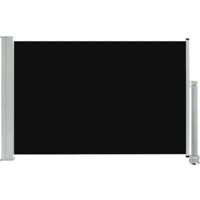 Afbeelding van Tuinscherm uittrekbaar 60x300 cm zwart