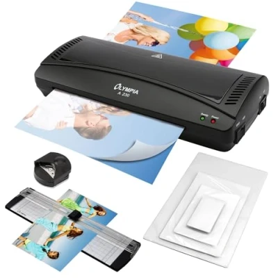 Afbeelding van Olympia 4 in 1 set A 230 lamineerset voor A4, zwart Single 13.7 x 5.9 2.6 inches