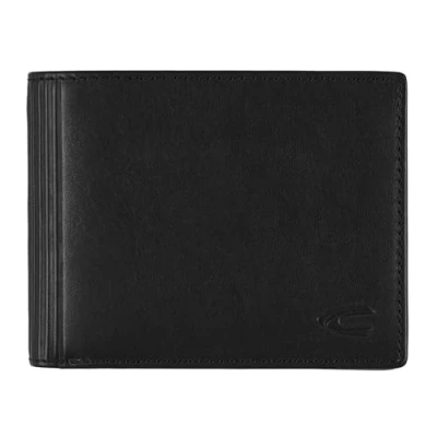 Afbeelding van camel active Leren Portemonnee Cliff Horizontal Wallet Black Zwart