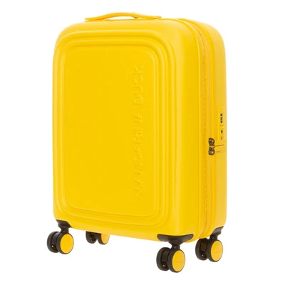 Afbeelding van Mandarina Duck LOGO Expandable Cabin Trolley Reistas, Maat: One Size, yellow