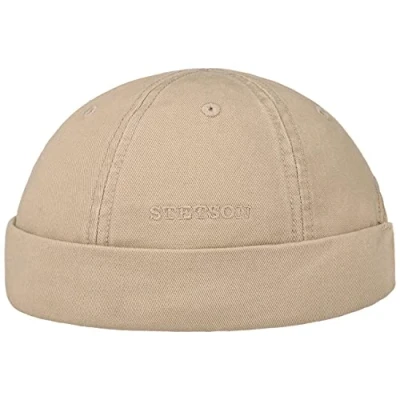 Afbeelding van STETSON Ocala docker Muts van katoen voor heren, zomerbeanie hoofddeksel cups, klittenbandsluiting lente zomer, Beige, 58 cm
