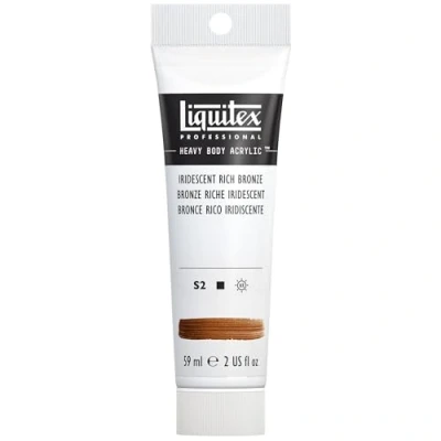 Afbeelding van Liquitex 1045229 Professional Heavy Body acrylverf in kunstenaarskwaliteit met uitstekende lichtechtheid en boterachtige consistentie, 59ml Tube, Iridescent Rich Bronze