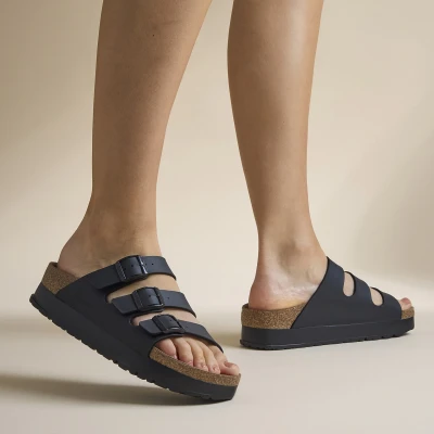 Afbeelding van Birkenstock Florida III Muiltjes, Dames, Maat: 43, Black Kunststof