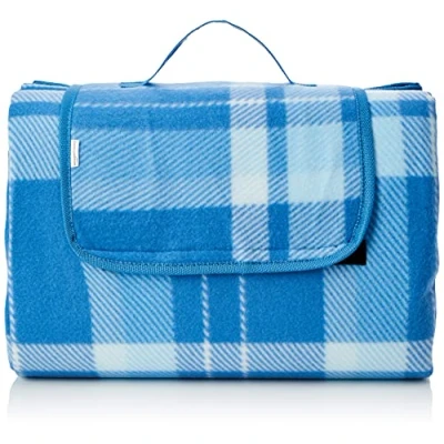Afbeelding van Amazon Basics Kleed voor picknicken, met waterdichte onderkant, 175 x 200 cm, blauw