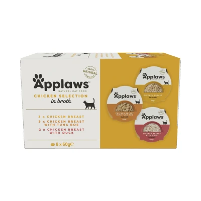 Afbeelding van Applaws Pots multipack Kip variatie 8 x 60 gr.