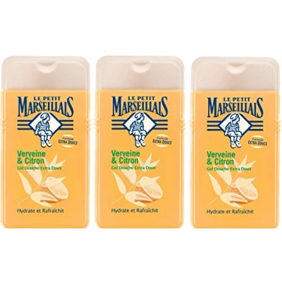 Afbeelding van Le Petit Marseillais Douchegel, extra zacht, verbena en citroen, 250 ml, 3 stuks