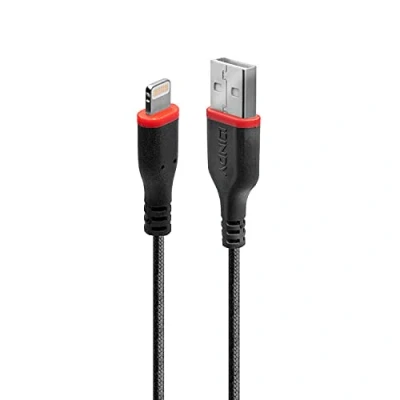 Afbeelding van LINDY USB kabel 2.0 Apple Lightning stekker, A stekker 2.00 m Zwart 31292