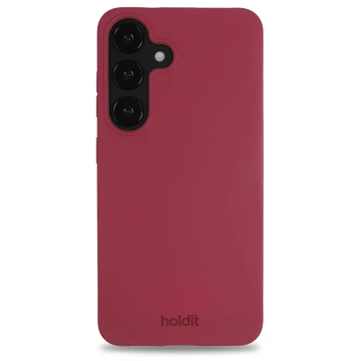 Afbeelding van Holdit Hoesje Geschikt voor Samsung Galaxy S25 Plus Siliconen Soft Case Rood