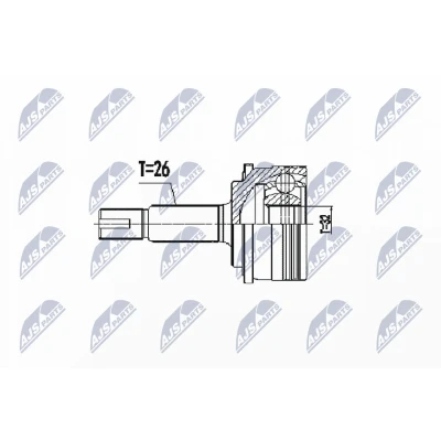 Afbeelding van Homokineet reparatie set, aandrijfas NTY NPZ TY 105