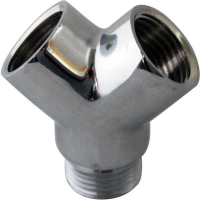Afbeelding van Bonfix broekstuk Y stuk 2 x 1/2&quot; bi,dr. bu.dr. chroom