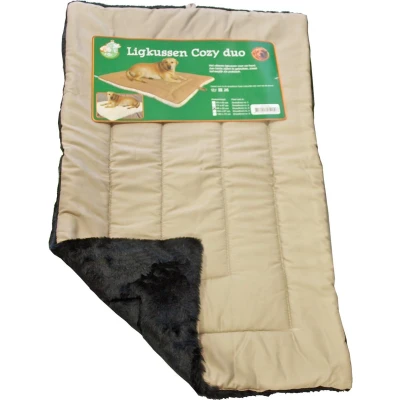 Afbeelding van Ligkussen cozy duo beige zwart 104 x 67 cm Gebr. de Boon