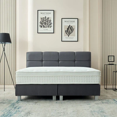 Afbeelding van Boxspring Vida 160x200 Cm Antraciet Vlak Dekbed Discounter Discounter.nl