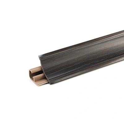 Afbeelding van DQ PP 1,5 m afdeklijst wengé 23 x mm pvc gratis schroeven keukenstrip werkblad, afdekstrip keuken, wandafsluitprofiel, tafelbladprofiel