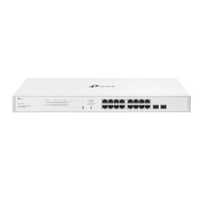 Afbeelding van TP Link Festa FS318GP 18 poorts Gigabit Switch, 16x 802.3af/at PoE+ poorten, 2x SFP sleuven, 150W totaal PoE budget, tot 30 W vermogen per poort, gratis cloudbeheer