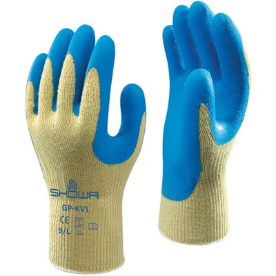 Afbeelding van Handschoen Gp kv1 Geel/blauw Klasse 4 Maat M Kevlar per 120