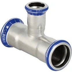 Afbeelding van Geberit mapress verloop t stuk 90 graden rvs 316 met ciir afdichtring 54mm x 42mm persmof 31226