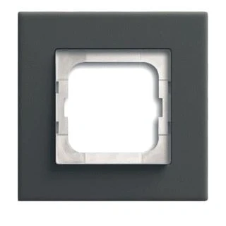 Afbeelding van Abb busch jaeger afdekraam carat 1v porselein antraciet 2cka001754a4820