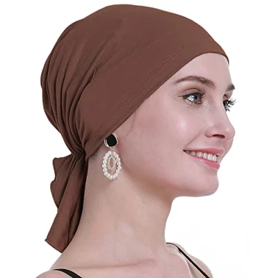 Afbeelding van osvyo Bamboe chemo hoofddoek voor vrouwen met haaruitval kankerpatiënten, hoofddeksel, tulband in verzegelde verpakking, One Size