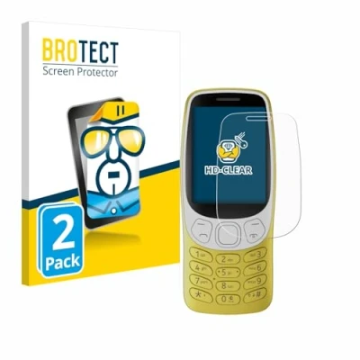Afbeelding van BROTECT Screenprotector voor Nokia 3210 Folie Beschermfolie transparant (2 Stuks)