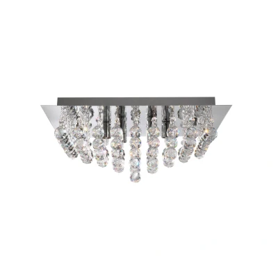 Afbeelding van Searchlight Hanna Plafondverlichting 34 X 17 Cm Chroom