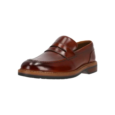 Afbeelding van Clarks Premium Heren Aldwin Step, Mid Tan Lea, 9,5 UK, Midden 42 EU
