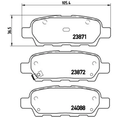 Afbeelding van Brembo Remblokset P 56 046