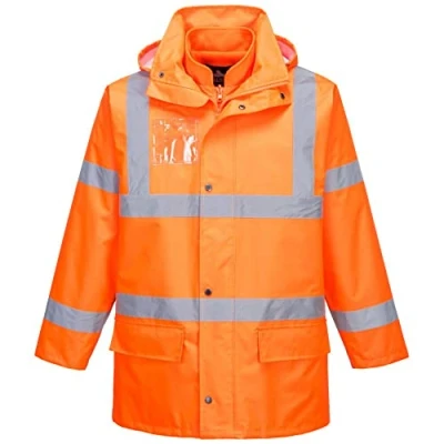 Afbeelding van Hoge zichtbaarheid jack 5 in 1 maat Large, Orange