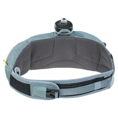 Afbeelding van EVOC HIP POUCH PRO heuptasje voor fietstochten (heuptasje met verstelbare riemen incl. 550 ml drinkfles, 2 heupgordelzakken, ideaal opbergzakje, inhoud: 1,5 L), staalgrijs