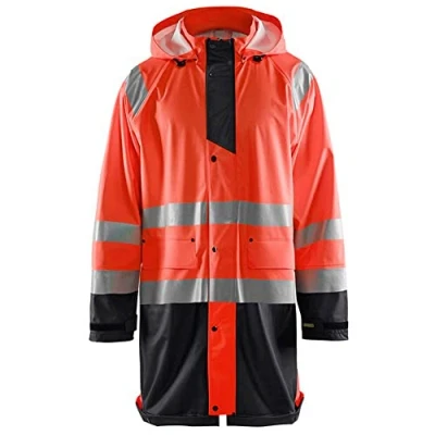 Afbeelding van Blaklader Regenjas High Vis LEVEL 1 4324 2000 Rood/Zwart 4XL
