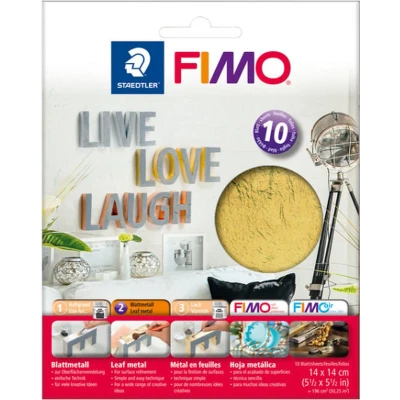 Afbeelding van Bladmetaal fimo staedtler goud 10 vel stuk 5 stuks