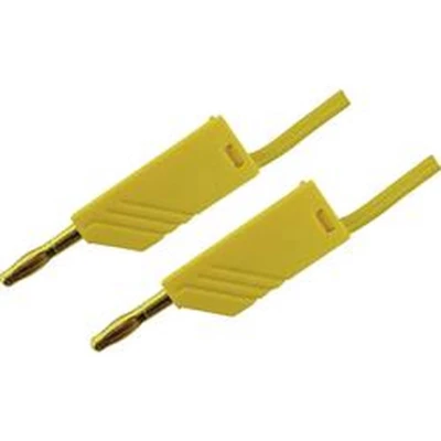Afbeelding van SKS Hirschmann MLN 50/2,5 GE Meetsnoer [Banaanstekker 4 mm Banaanstekker mm] 0.50 m Geel 1 stuk(s)