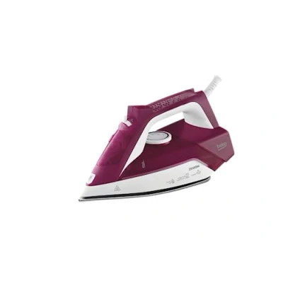 Afbeelding van Beko SIM3126R Strijkijzer, 2600 watt, verticaal strijken, automatische reiniging, 240 ml rood