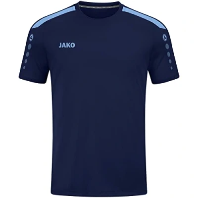 Afbeelding van JAKO Jersey Power (Korte Mouw), Uniseks Kind, Marine/Hemelsblauw, 164