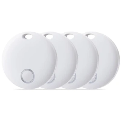 Afbeelding van Reyke Smart Tag Pro, koffertracker, compatibel met Apple Waar is? APP (alleen iOS) sleutelvinder voor sleutels, bagage, koffer, portefeuille, IP67 waterdicht, 4 stuks