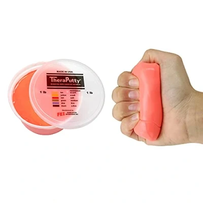 Afbeelding van CanDo TheraPutty therapie kleimassa 450 g rood (licht)