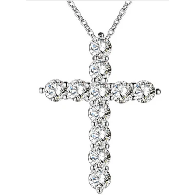 Afbeelding van Zilver Kruis zirkonia Charme Bijoux