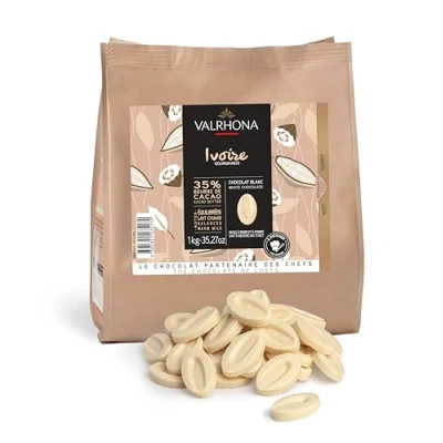 Afbeelding van Fèves Ivoire Chocolat Blanc 35% 1kg