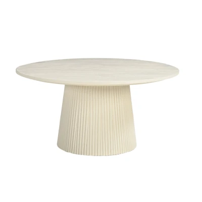 Afbeelding van Livingfurn Salontafel Patrice Rond 80 cm Beige