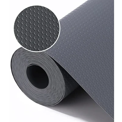 Afbeelding van Jissta Antislip lademat, 44 x 600 cm, voor laden, niet klevend, transparant, waterdicht, afwasbaar, koelkast, tafel, keuken, wastafel, planken, donkergrijs