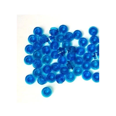 Afbeelding van LEGO Bricks Strijkplank, rond, 1 x draaischarnier, blauw, transparant, 50 stuks