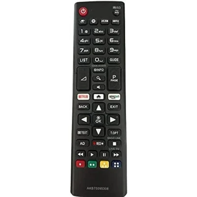 Afbeelding van Vsnetwork LG AKB75095308 Vervangende afstandsbediening compatibel met LCD LED Smart TV 4K UHD32LJ610V 43UJ634V Plug &amp; Play Netflix toetsen Amazon Geen programmering