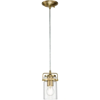 Afbeelding van Kichler LED Pendelarmatuur Brinley 1X E27 Max 60W Dimbaar Brushed Brass