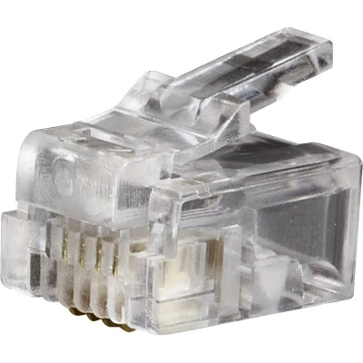 Afbeelding van Klein Tools VDV826 601 Telefoonstekker RJ11 6P4C Aantal polen Transparant 1 stuk(s)
