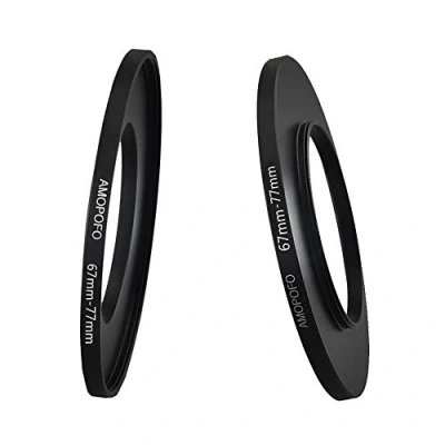 Afbeelding van 67 mm tot 77 metalen filterring, Step up filteradapter ring van cameralens met 67mm filterschroefdraad naar 77mm filterring