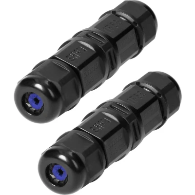 Afbeelding van Kabelverbinder &quot;Micro&quot; professionele kwaliteit 2 Stuks IP68 450Vac, 10A Max. Stekker polig 1.0mm² (Lasdoos/Kabeldoos/Kabelmof)