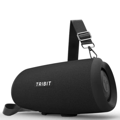 Afbeelding van Tribit StormBox Lava Draagbare Bluetooth speaker, 80W, 24u speeltijd, IP67 waterdicht, BT 5.4, aangepaste EQ, XBass, ingebouwde microfoon, TWS koppeling voor camping/strand/feest/outdoor