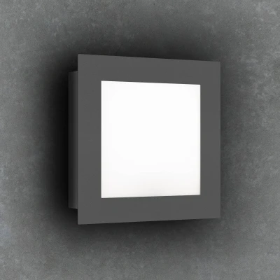 Afbeelding van LCD LED buitenwandlamp 3007LED, grafiet