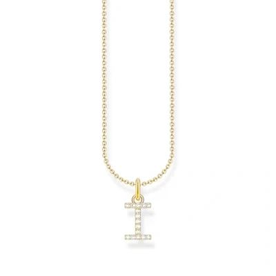 Afbeelding van Thomas Sabo KE2248 414 14 L45V Halsketting Dames 925er Zilver 18K geel verguld 38 45cm